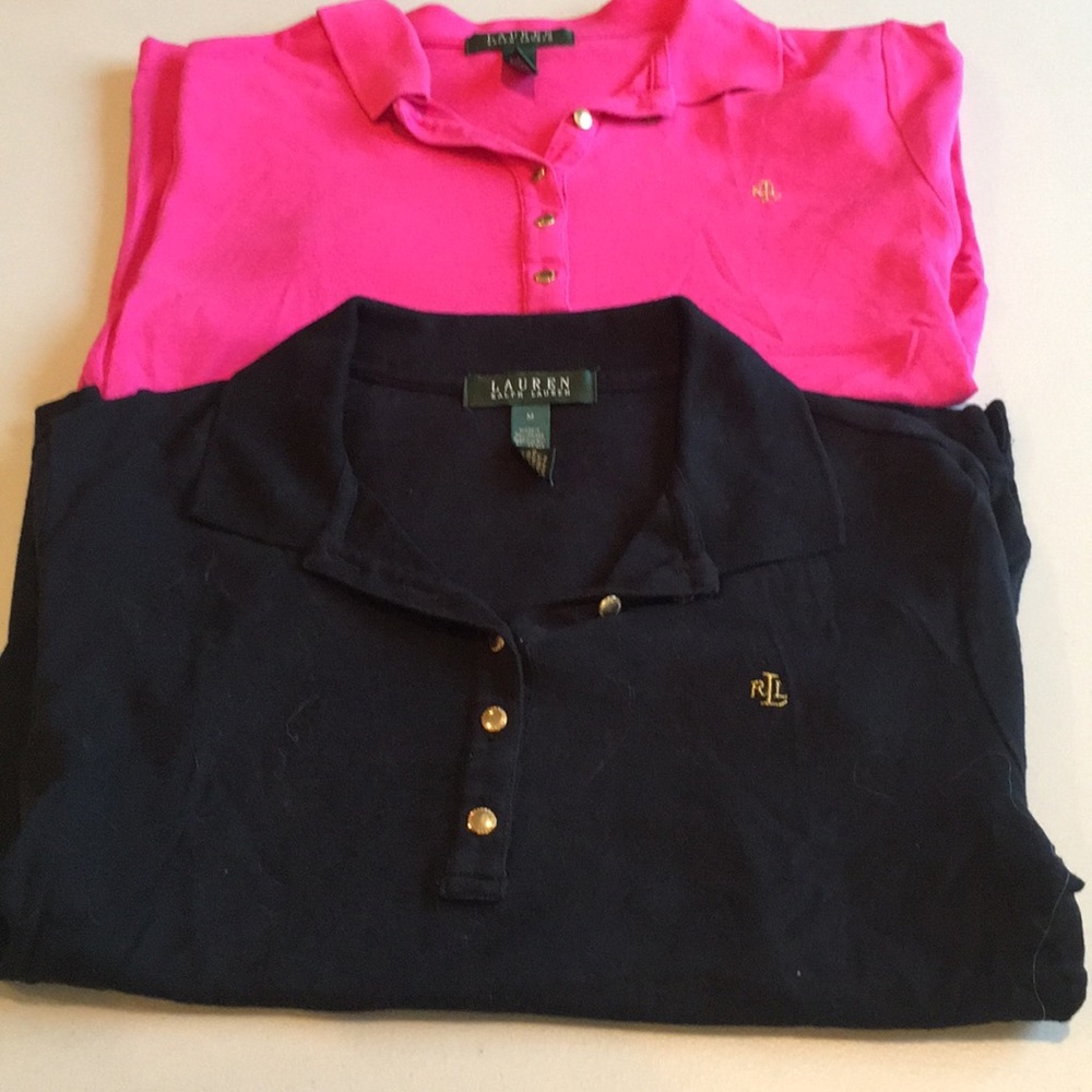 2 medium Ralph Lauren polos